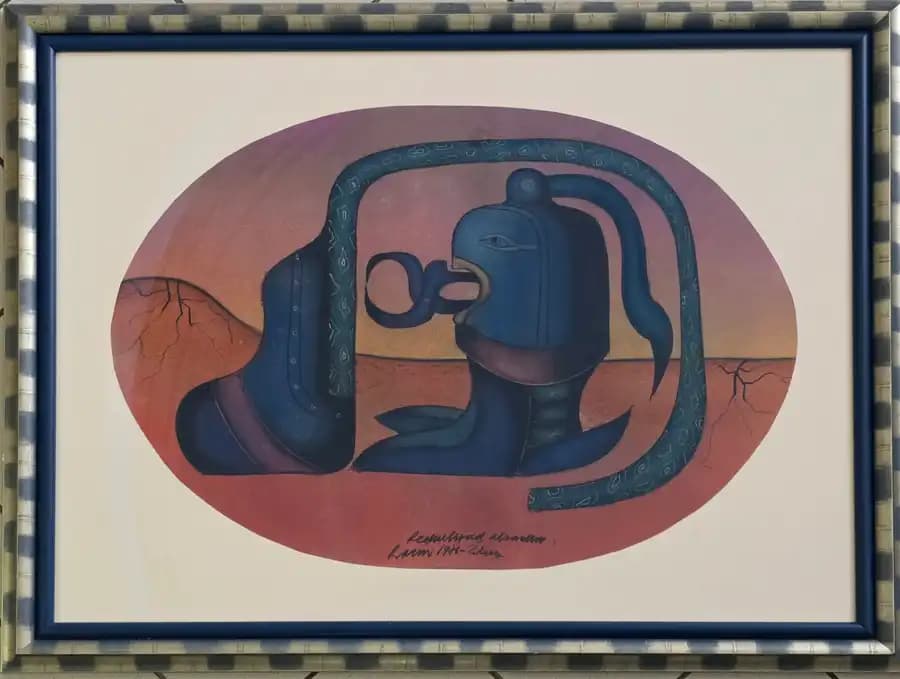 Redutio ad absurdum, Karol Baron , Pastel na kartóne