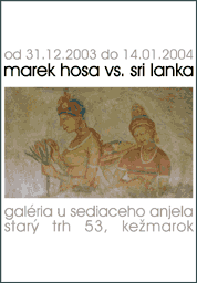 plagát - Marek Hosa - Marek Hosa vs. Sri Lanka