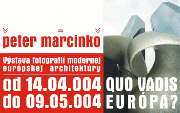 plagát - Peter Marcinko - V��stava fotografi�� modernej eur��pskej architekt��ry