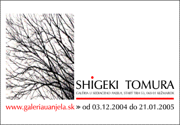 plagát - Shigeki Tomura - V��stava